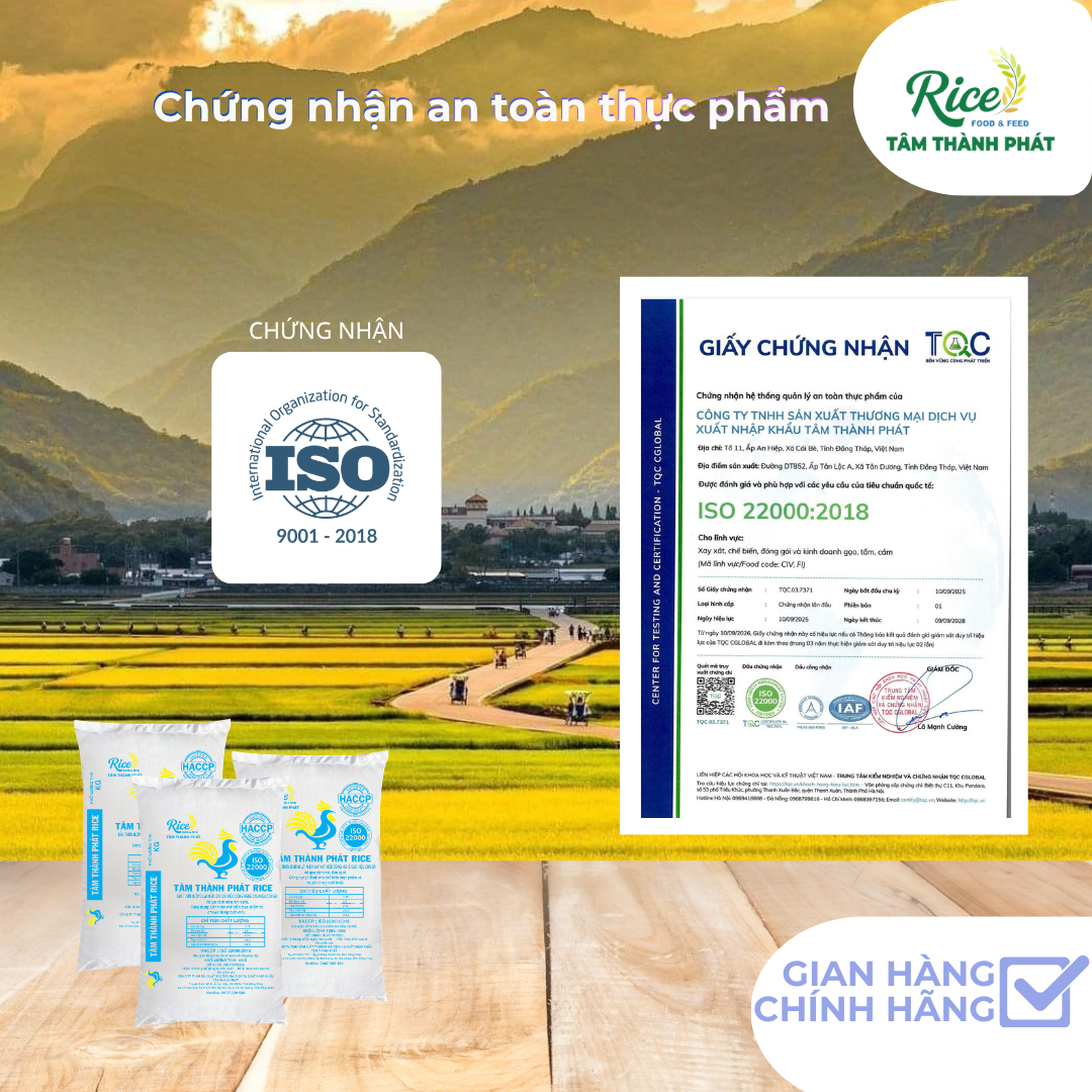 CÔNG TY TNHH SẢN XUẤT THƯƠNG MẠI DỊCH VỤ XUẤT NHẬP KHẨU TÂM THÀNH PHÁT