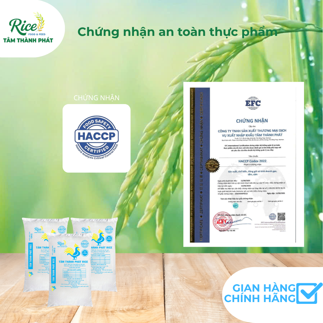 CÔNG TY TNHH SẢN XUẤT THƯƠNG MẠI DỊCH VỤ XUẤT NHẬP KHẨU TÂM THÀNH PHÁT