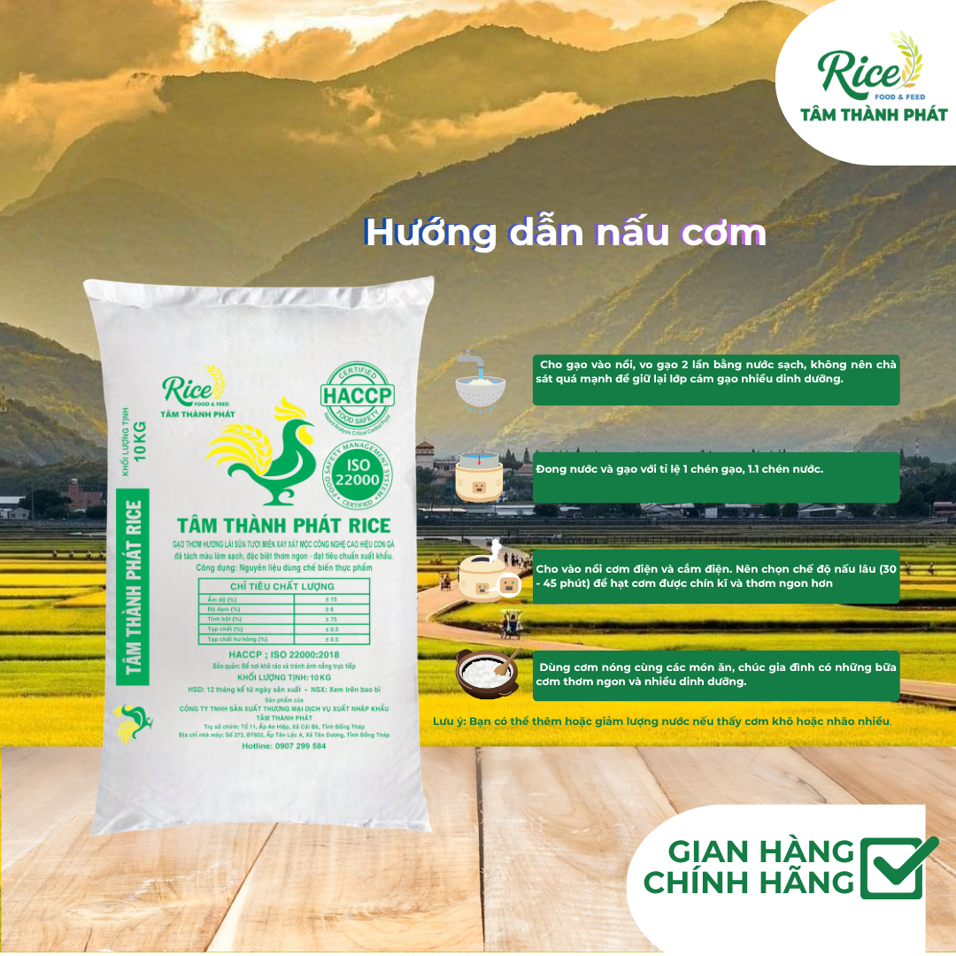 CÔNG TY TNHH SẢN XUẤT THƯƠNG MẠI DỊCH VỤ XUẤT NHẬP KHẨU TÂM THÀNH PHÁT
