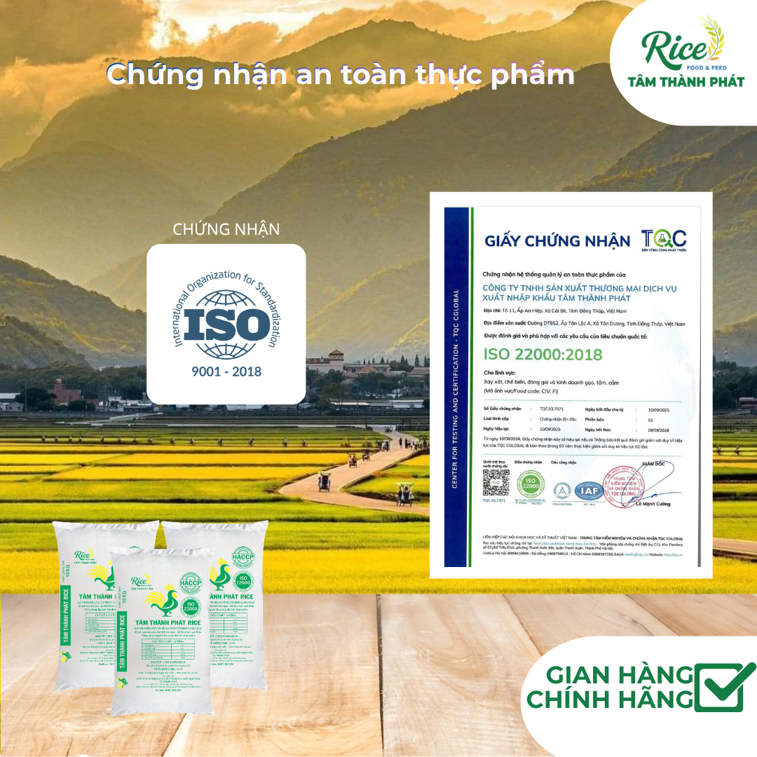 CÔNG TY TNHH SẢN XUẤT THƯƠNG MẠI DỊCH VỤ XUẤT NHẬP KHẨU TÂM THÀNH PHÁT