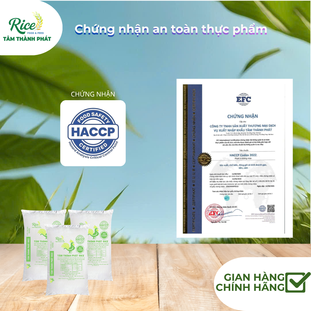 CÔNG TY TNHH SẢN XUẤT THƯƠNG MẠI DỊCH VỤ XUẤT NHẬP KHẨU TÂM THÀNH PHÁT