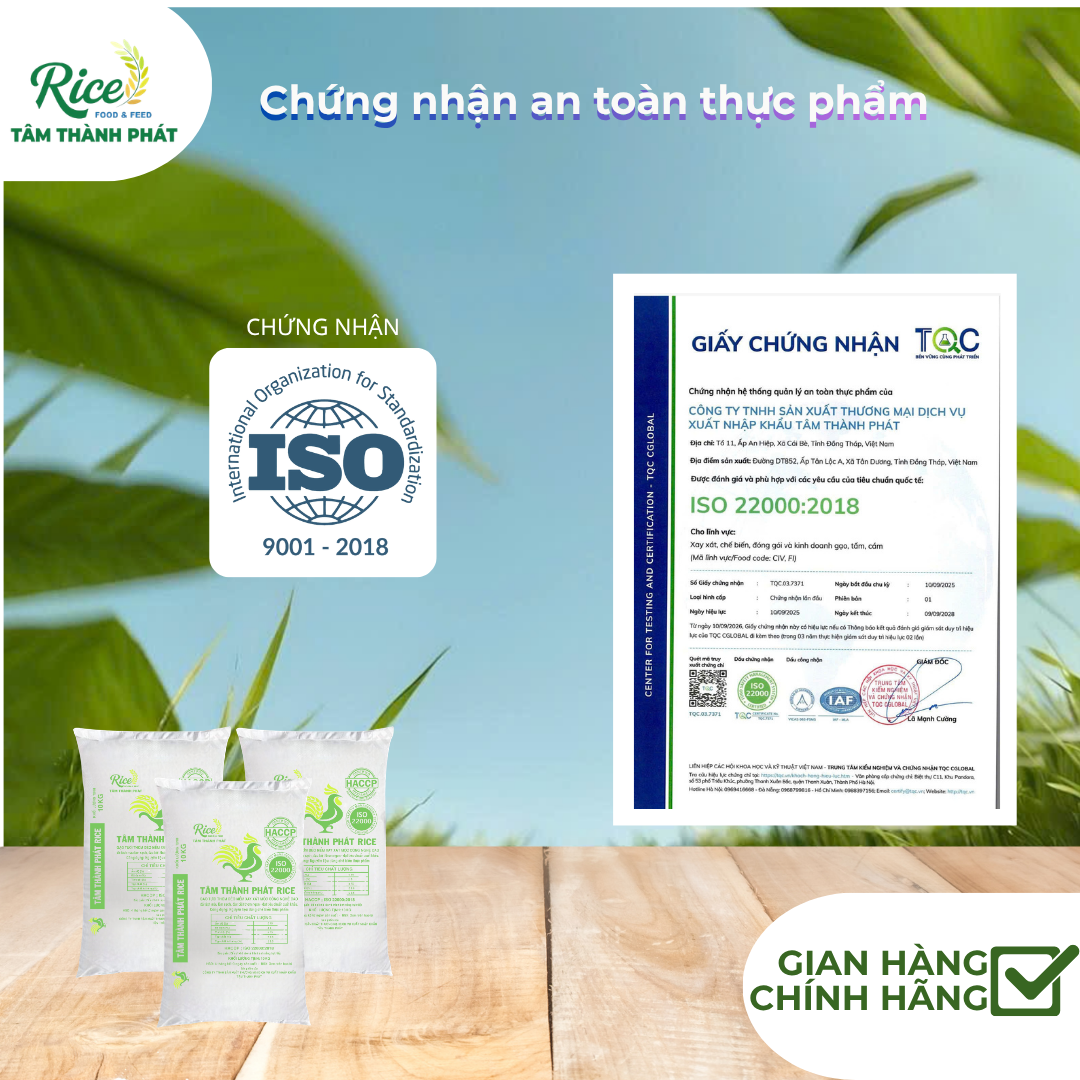 CÔNG TY TNHH SẢN XUẤT THƯƠNG MẠI DỊCH VỤ XUẤT NHẬP KHẨU TÂM THÀNH PHÁT
