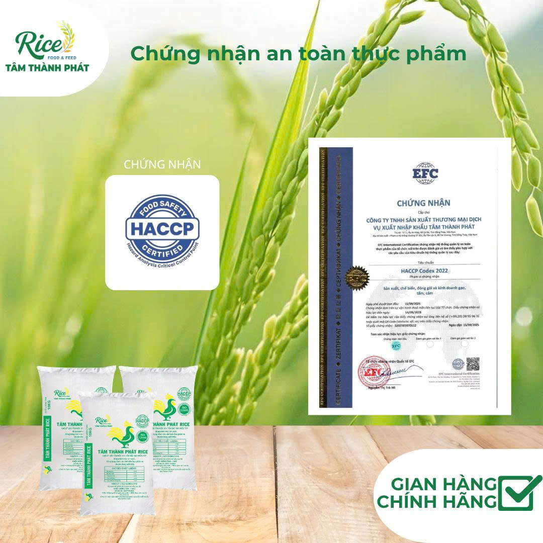 CÔNG TY TNHH SẢN XUẤT THƯƠNG MẠI DỊCH VỤ XUẤT NHẬP KHẨU TÂM THÀNH PHÁT