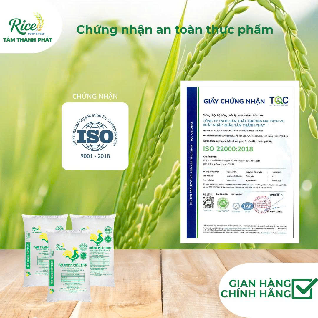 CÔNG TY TNHH SẢN XUẤT THƯƠNG MẠI DỊCH VỤ XUẤT NHẬP KHẨU TÂM THÀNH PHÁT